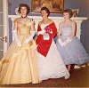 Carolyn, Jane and Pat Lane (60); ready for the 1959 Prom