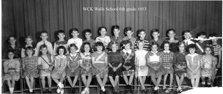 Walls School 6th Grade 1953