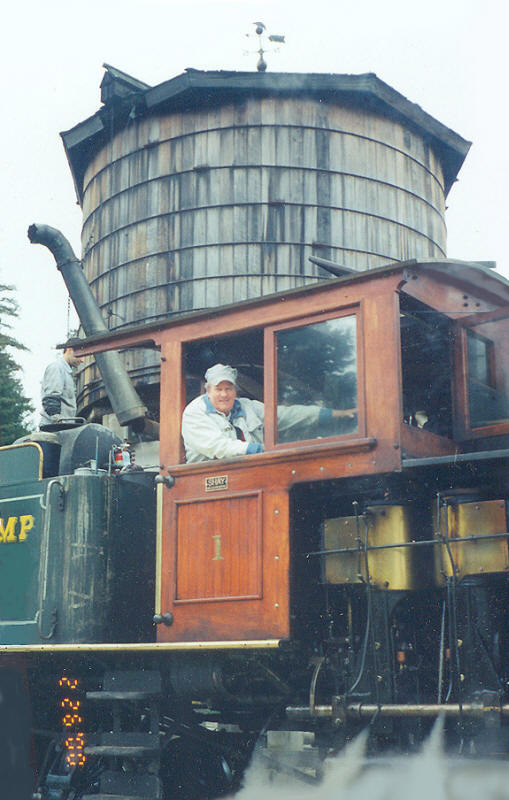 Jim in the cab of #1